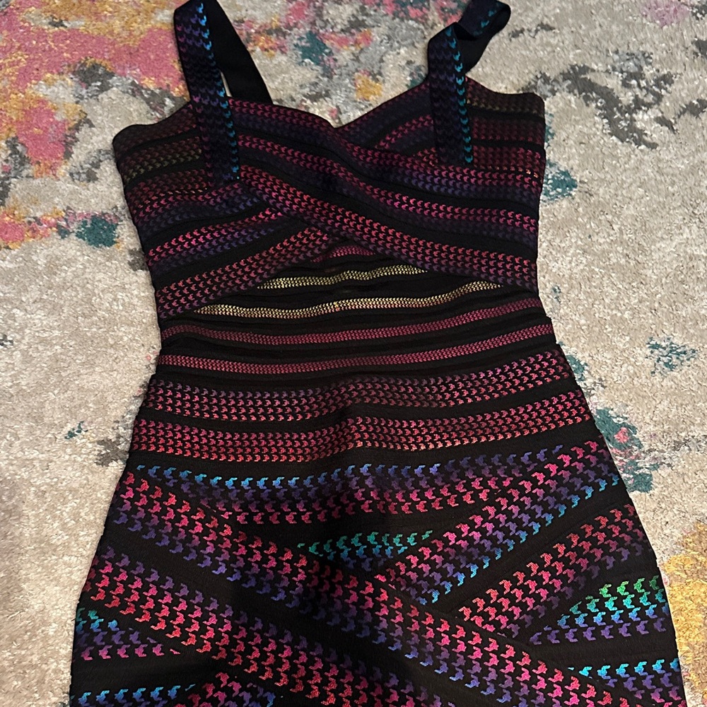 Bella Barnett Multicolor Striped Women's Dress